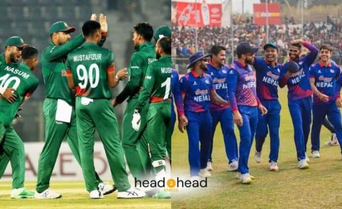 Bangladesh vs Nepal Head To Head T20 Records & Stats (Total Matches, BAN Won, NEP Won)