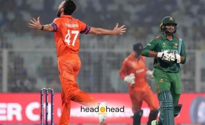 Bangladesh vs Netherlands Head To Head T20 Records & Stats (Total Matches, BAN Won, NED Won)