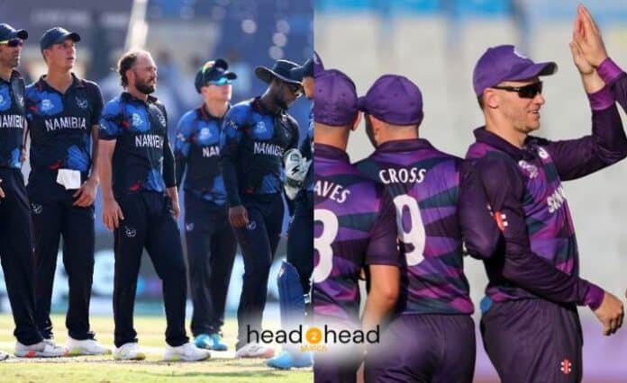 Namibia vs Scotland Head To Head T20 Records & Stats (Total Matches, NAM Won, SCO Won)