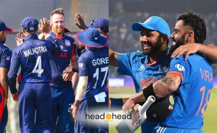 United States vs India Head To Head T20 Records & Stats (Total Matches, US Won, IND Won)