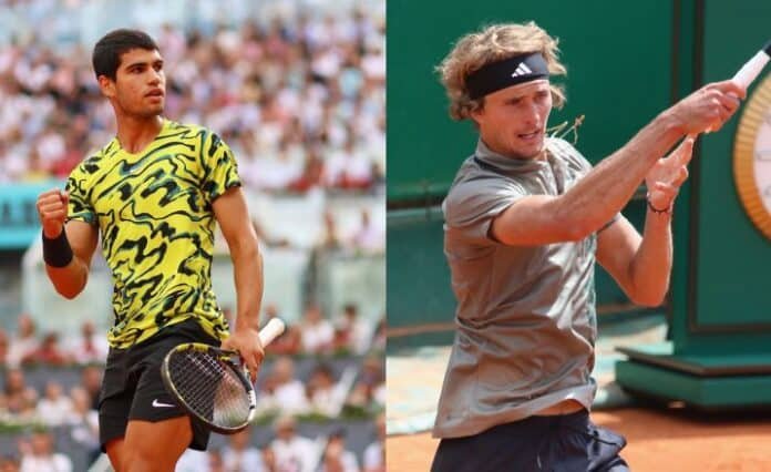 Carlos Alcaraz vs Alexander Zverev Head To Head Records & Stats