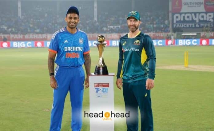 India vs Australia Head To Head T20 Records & Stats (Total Matches, IND Won, AUS Won)