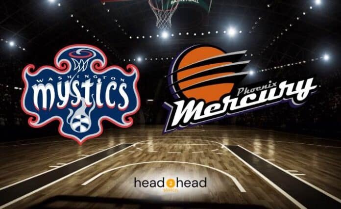 Washington Mystics vs Phoenix Mercury Head To Head WNBA Records & Stats